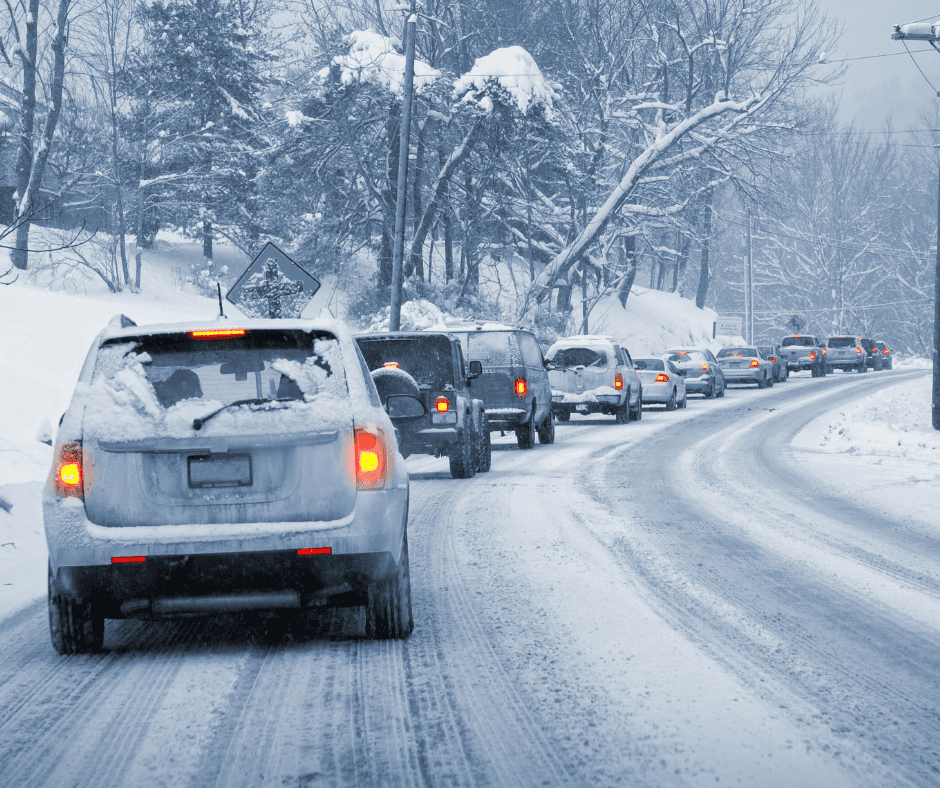 Winter driving conditions
